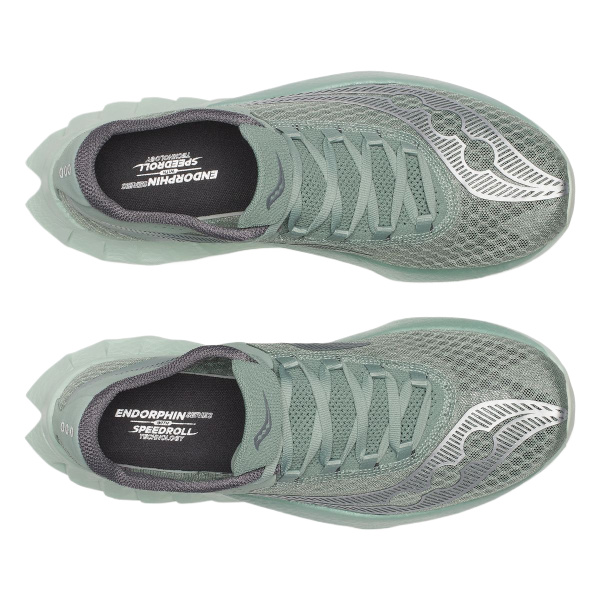Saucony Endorphin Pro 4 Амортизация Низкий Топ Марафон Беговые кроссовки Мужской Зеленый