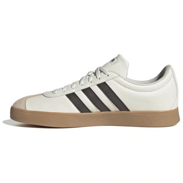 Adidas Court Anti Slip Wear Resistant Low Top Skateboard Shoes Unisex Gray White