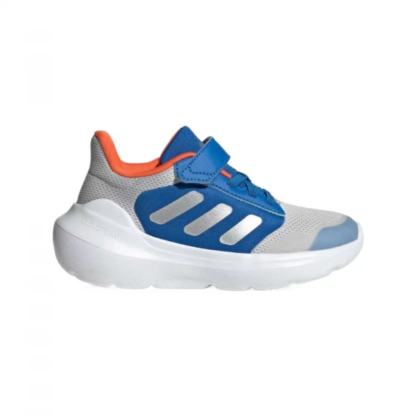 Adidas TENSAUR RUN 2.0 Anti-Slip Wear-Resistant Low-Top Kids Lifestyle Shoes Gray/Metallic Silver/Air Force Blue Kids'