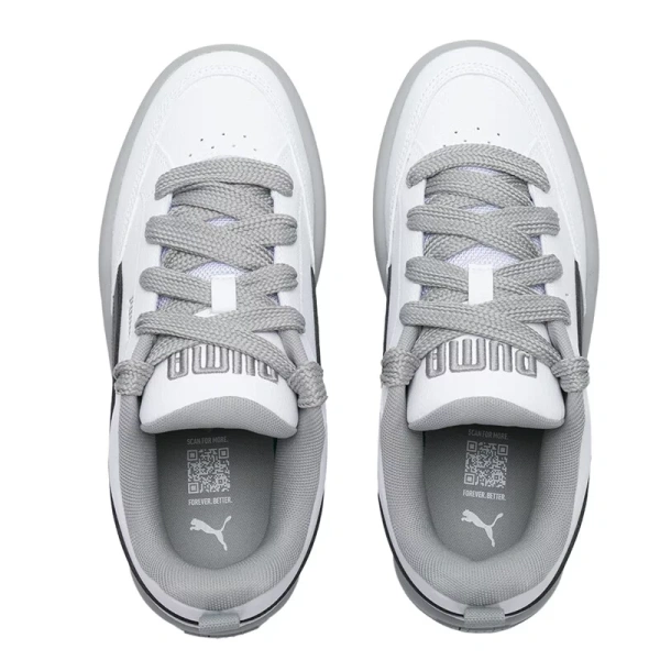 PUMA Park Lifestyle Anti Slip Wear Resistant Low Top Skateboard Shoes Unisex Black White