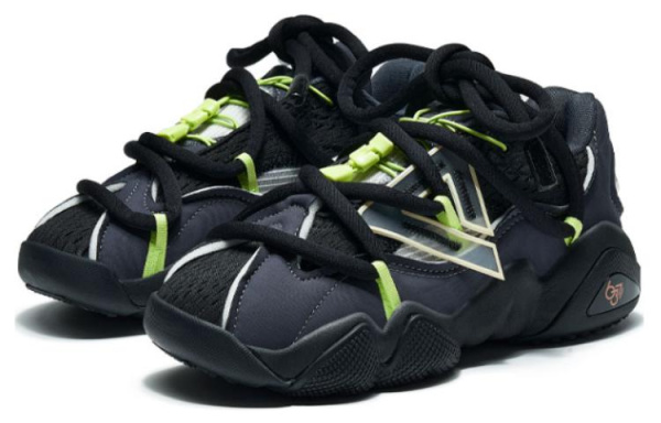 PEAK State Pole 6371 Slip Resistant Abrasion Resistant Low Top Спортивная Повседневная Обувь Женская Черная