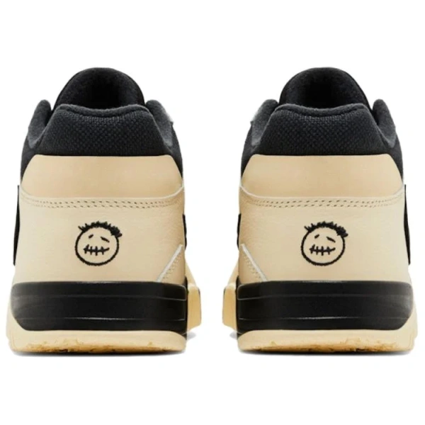 Travis Scott X Jordan Jumpman Jack TR Anti Slip Wear Resistant Mid Top Vintage Basketball Shoes Men's Beige Black