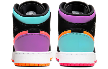 Jordan Air Jordan 1 Детские баскетбольные кроссовки MID Топ Унисекс