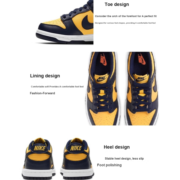 NIKE Dunk Детские Скейтбординги Низкие Кроссовки Унисекс