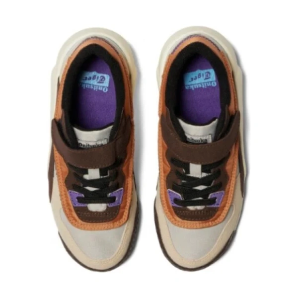 Onitsuka Tiger Admix Runner Anti Slip And Wear Resistant Lightweight Kids Lifestyle Shoes Gray Brown Kids'