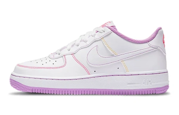 Nike Air Force 1 Low Contrast Stitch Fuchsia Glow GS