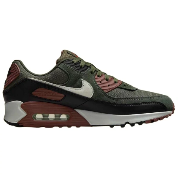 Nike Air Max 90 Anti Slip Wear Resistant Low Top Casual Running Shoes Men's Dark Green