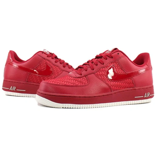 Nike Air Force 1 Low '07 LV8 Woven Gym Red White Chrome