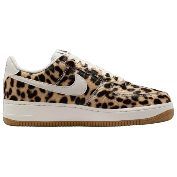 Nike Air Force 1 Anti Slip Wear Resistant Low Top Skateboard Shoes Women's Brown Black