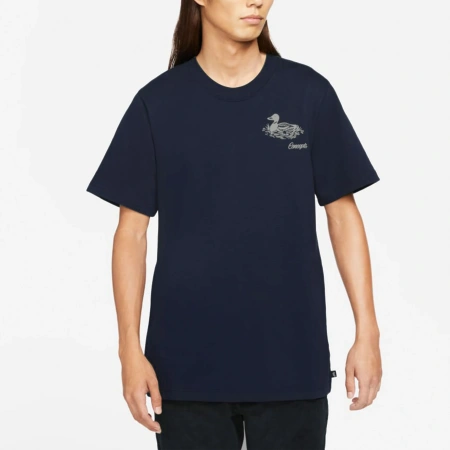 NIKE Темно-синие Мужские футболки