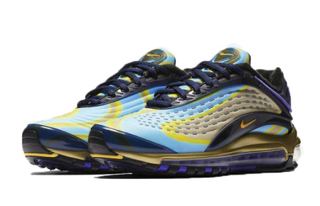 Nike Air Max DELUXE Low Топ Air Cushion Беговые кроссовки Унисекс Синий Фиолетовый
