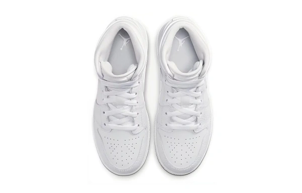 Jordan 1 Mid GS Triple White
