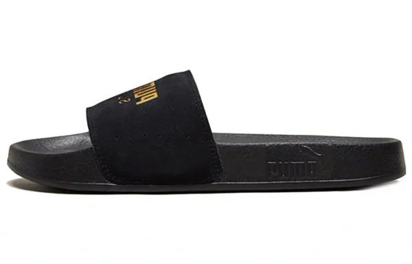 PUMA Leadcat Suede Slide 'Black Team Gold'