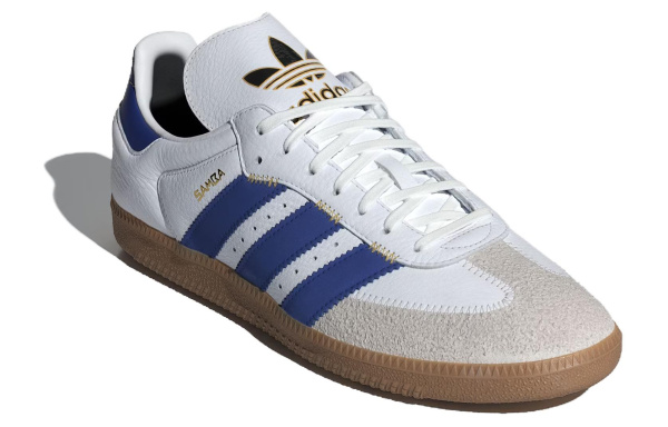 Adidas Originals SAMBA OG Немецкие армейские кроссовки Низкие Белые и синие Женские