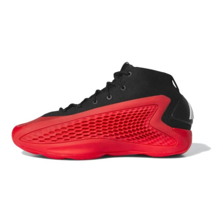 Adidas A.E. 1 Детские баскетбольные кроссовки MID Топ Красный черный Школьный возраст