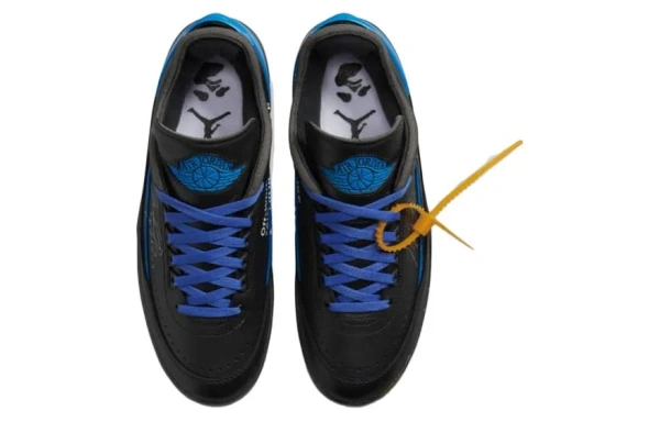 OFF WHITE X Jordan Air Jordan 2 Retro Low Black And Varsity Royal
