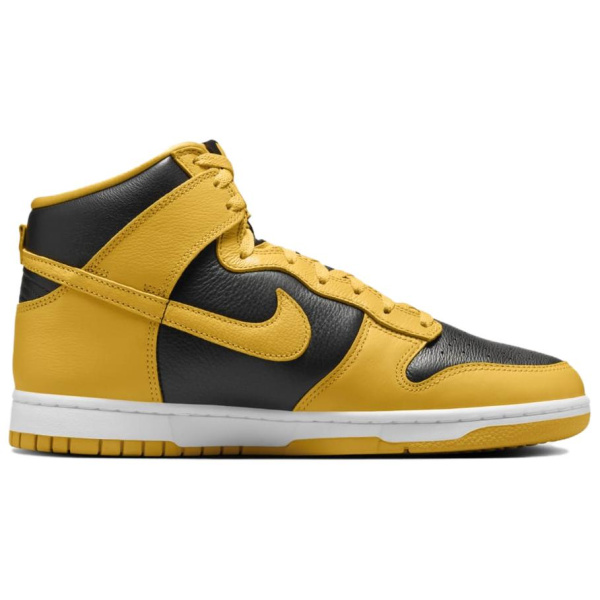 NIKE Dunk High Кроссовки для скейтбординга Высокие Желтые Черные Унисекс