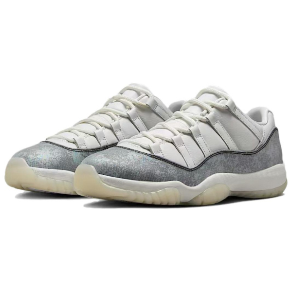 Jordan Air Jordan 11 Винтажные баскетбольные кроссовки Низкие Белый Фиолетовый Черный Мужские
