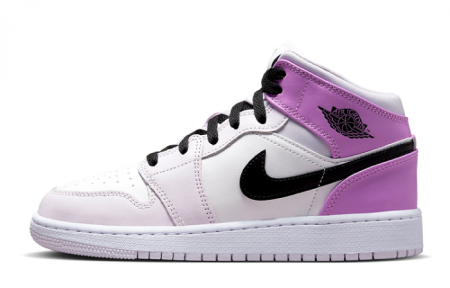 Jordan 1 Mid Barely Grape GS