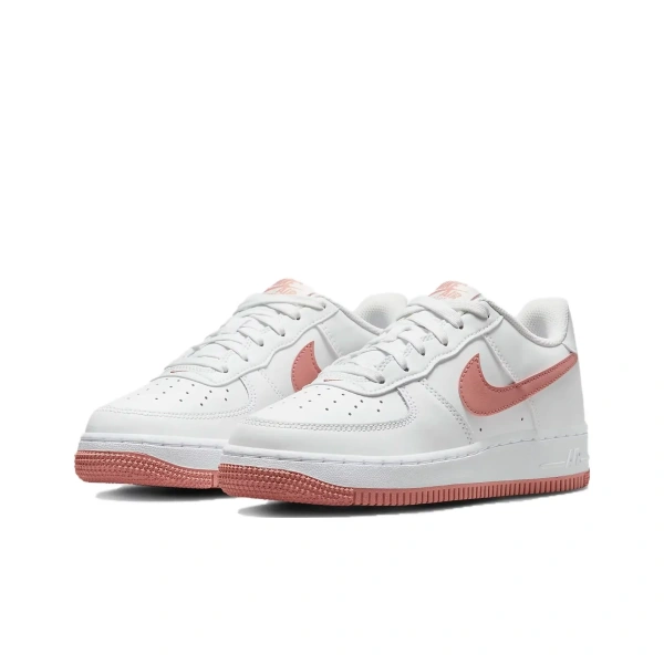 Nike Air Force 1 Low Summit White Red Stardust GS