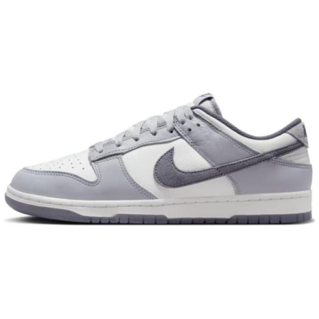 NIKE Dunk Кроссовки для скейтбординга Низкие Бело-серые Мужские