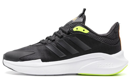 Adidas Sportswear Устойчивый к истиранию Дышащий Легкий MID Топ Тренировочные Беговые кроссовки Мужской Черный