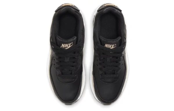 Nike Air Max 90 LTR Black Metallic Gold Star GS