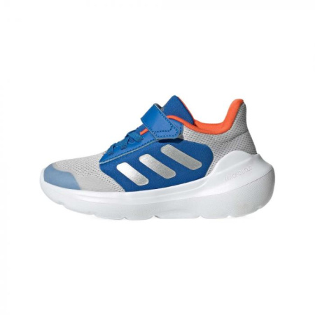 Adidas TENSAUR RUN 2.0 Anti-Slip Wear-Resistant Low-Top Kids Lifestyle Shoes Gray/Metallic Silver/Air Force Blue Kids'