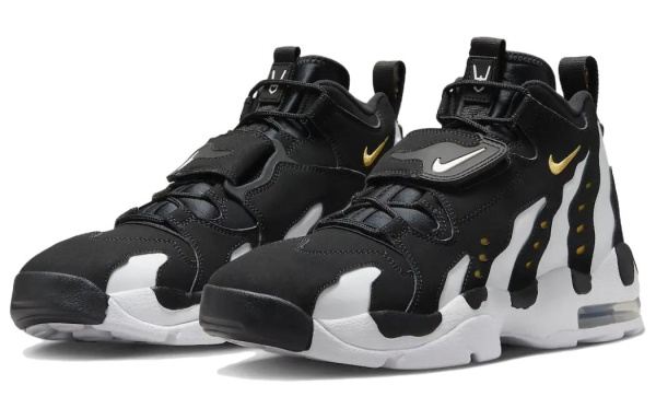 Nike Air Ромб Шипы Баскетбольные кроссовки MID Топ Белый черный Мужские