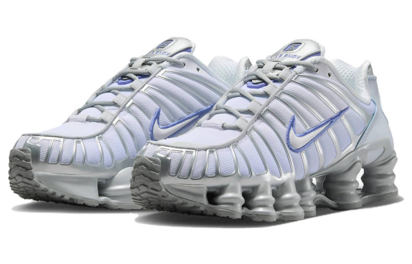 NIKE Shox TL Series Беговые кроссовки Низкие Серебряные Женские