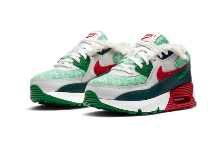 Nike Air Max 90 Детская повседневная обувь Низкий Топ Пре-Школа