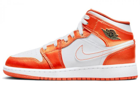 Jordan 1 Mid Metallic Orange GS