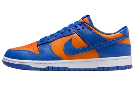 NIKE Dunk Кроссовки для скейтбординга Низкие Сине-оранжевые Мужские