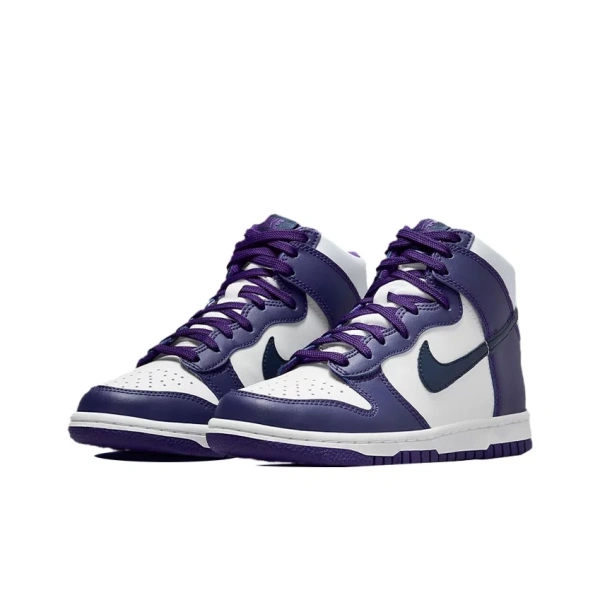 Nike Dunk High Electro Purple Midnight Navy GS