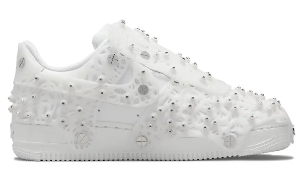Nike Air Force 1 Low Swarovski Retroreflective Crystals White Women's