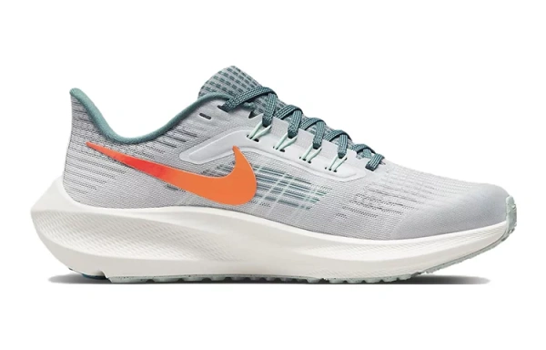 Nike Air Zoom Pegasus 39 Slip-Resistant Cushioning Wear-Resistant Low-Top Running Shoes Gray Green Kids'