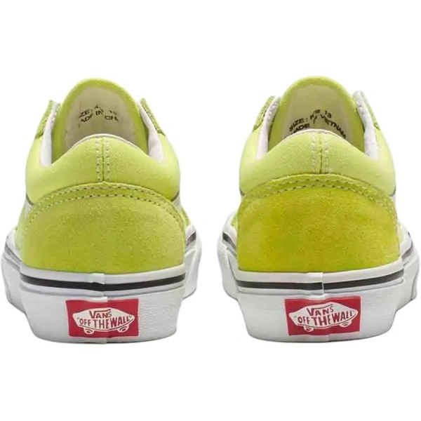 Vans Anti-Slip Wear-Resistant Low-Top Kids' Skateboarding Shoes Neon Yellow Kids'