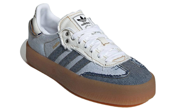 Adidas Originals SAMBAE Немецкие армейские кроссовки Low Топ Синий Женские