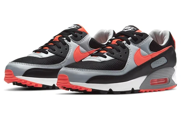 Nike Air Max 90 Black Radiant Red Wolf Grey