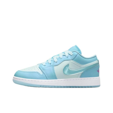 Jordan Air Jordan 1 Детские баскетбольные кроссовки Низкие Синий Унисекс