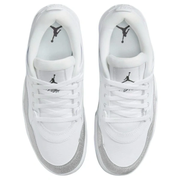JORDAN 4 Rm White Metallic Silver Women's