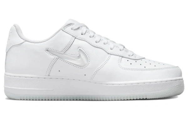 Nike Air Force 1 Low '07 Retro Color Of The Month Jewel Swoosh Triple White