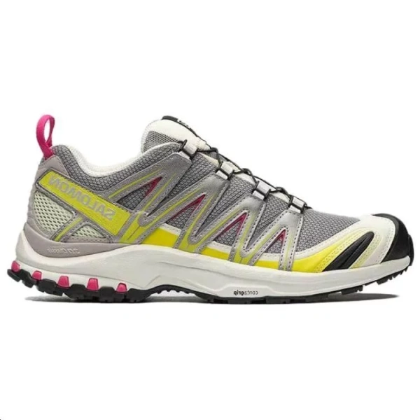 SALOMON XA Pro 3D ADV Cushioned Anti-Slip Wear-Resistant And Water-Resistant Low-Top Outdoor Shoes Unisex Shark Gray
