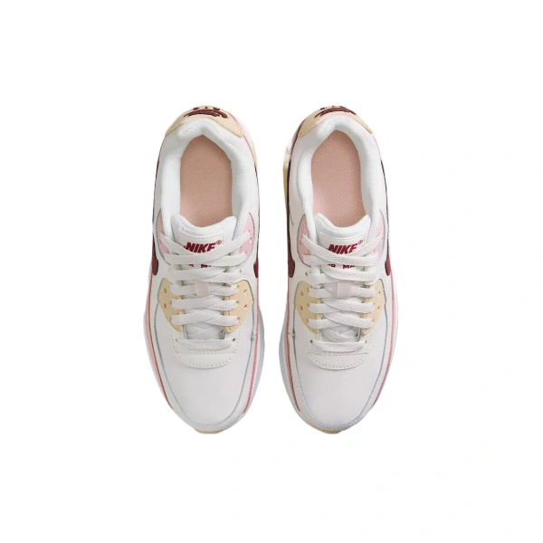 Nike Air Max 90 Low Top Kids Lifestyle Shoes Pink Teenagers