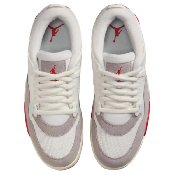 JORDAN 4 Rm White Varsity Red