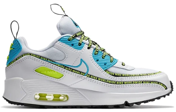 Nike Air Max 90 SE Worldwide Pack Blue Fury Volt GS