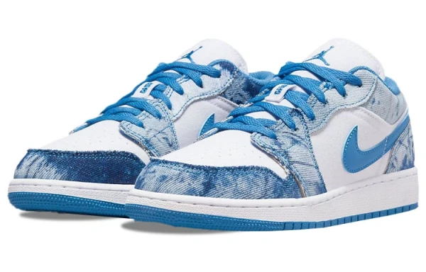 Jordan 1 Low Washed Denim GS