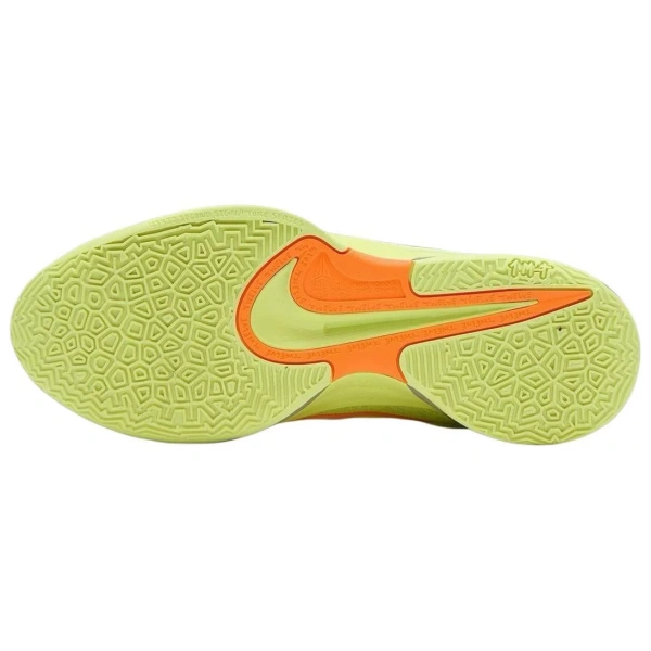 Nike Ja 2 Anti Slip Wear Resistant Low Top Basketball Shoes Unisex Yellow Orange Green