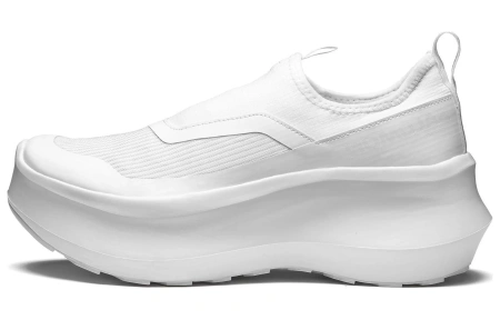 SALOMON Platform Slip On Comme Des Garcons White