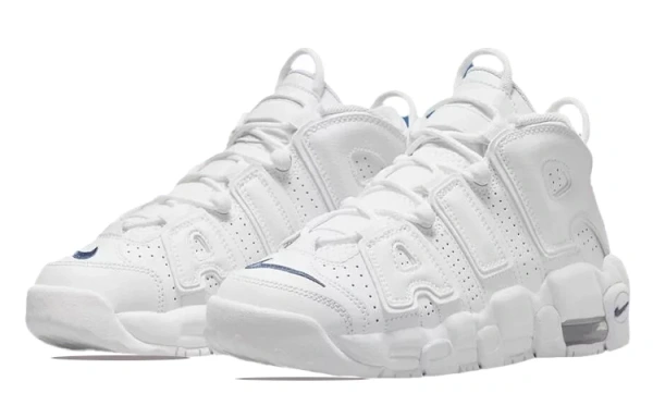 Nike Air More Uptempo White Midnight Navy GS